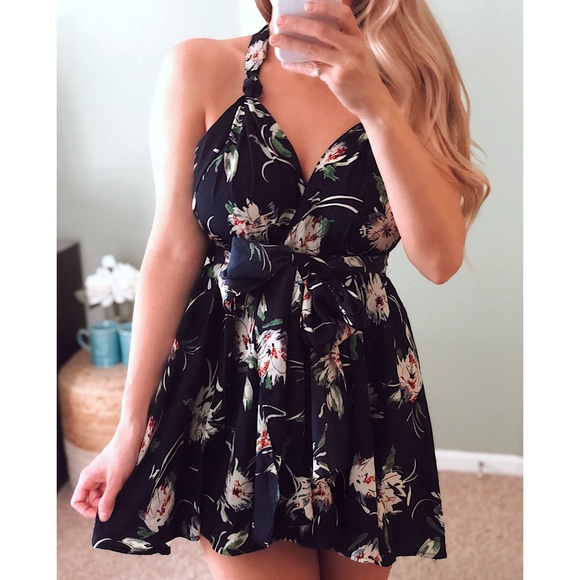 🍭Sweet Deal🍭[ Felicity ] Multi Tie Mini Dress - Picture 2 of 7